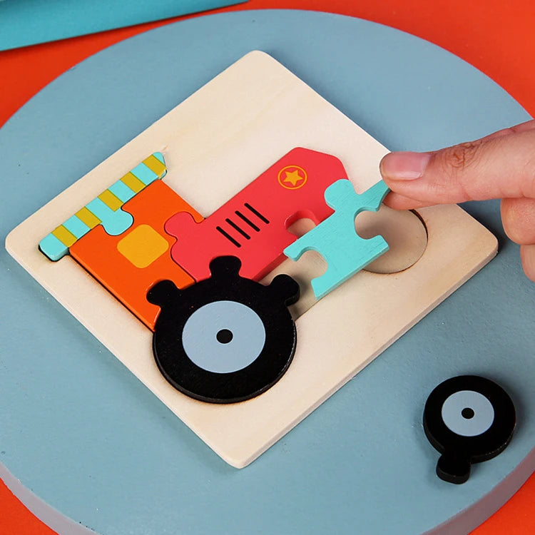 Kids Wooden 3D Puzzle Toy