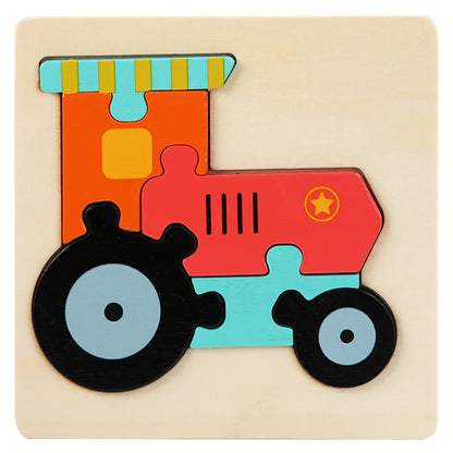 Kids Wooden 3D Puzzle Toy