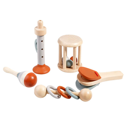 Wooden Musical Instrument Toy 5-piece Set