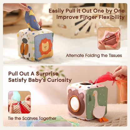 Montessori Sensory Tissue Box