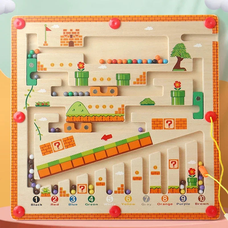 Wooden Magnetic Montessori Maze